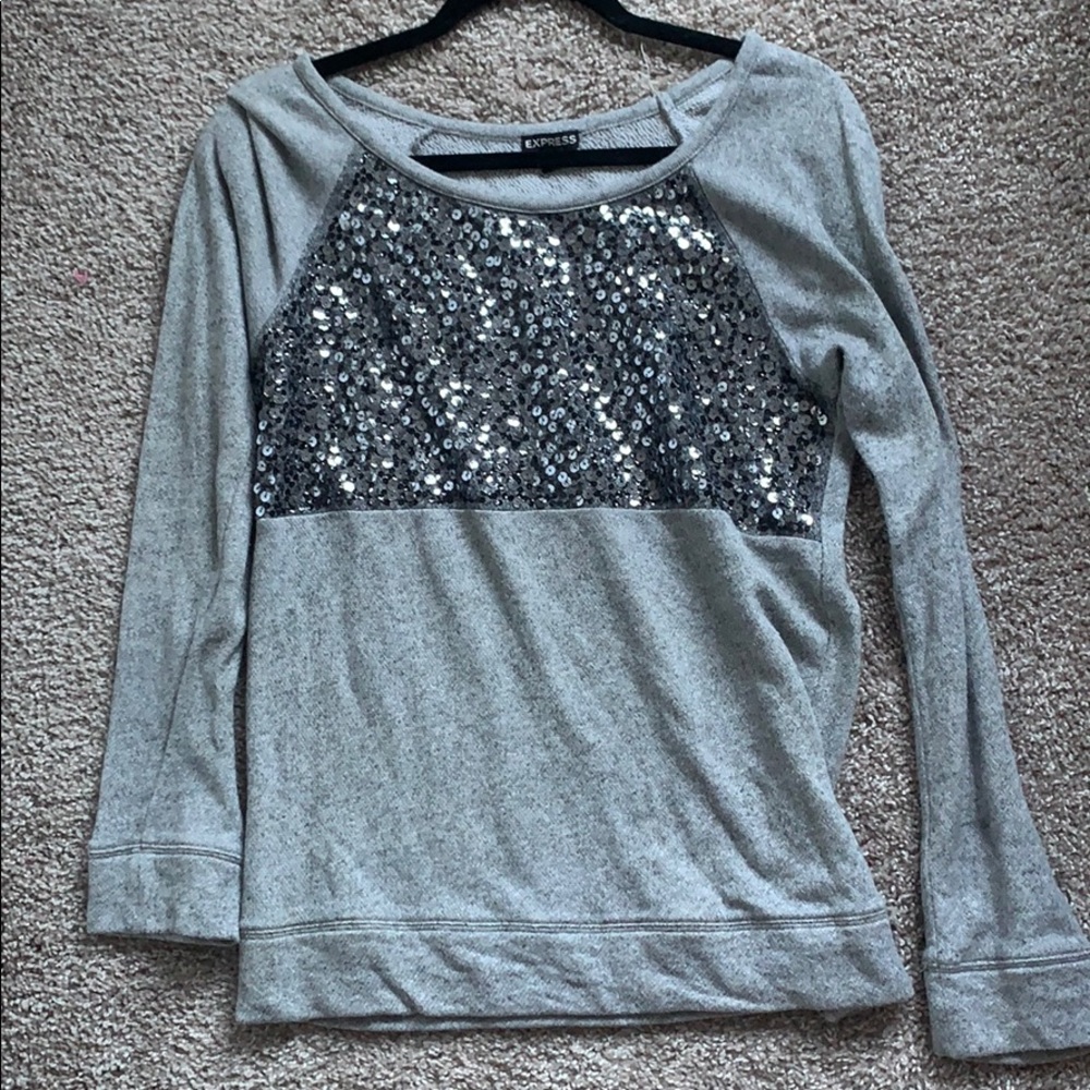 Express sequin sweater